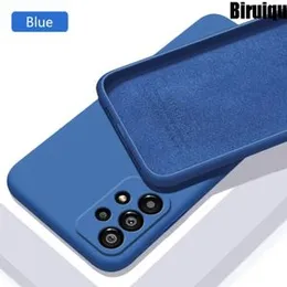 Luxury Soft Silicone fit Case back cover for Samsung A23 - Blue
