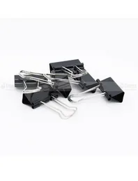 black Binder Clips 19mm(3/4mm) (12 pieces in a box)