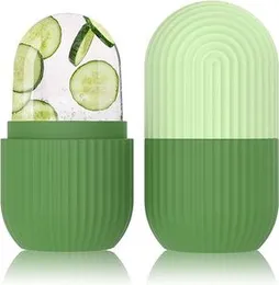 Ice Face Roller Silicone Facial Cube for Eyes Neck Massage Remove Dark Circle Pore Shrink Face Beauty Skin Care Ice Mould Kitchen Tools