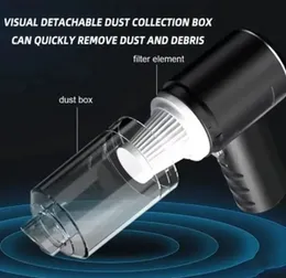 Efficient Cordless USB 3-in-1 Car Vacuum Cleaner Portable Charging Air Dust Collector Handheld Wireless 120W 8000Pa Strong Suction 2000mAh Battery 25-