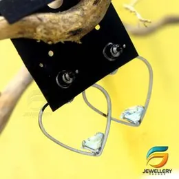 Black Silver Plated  Beautiful Heart Design With Small diamond  For Women.