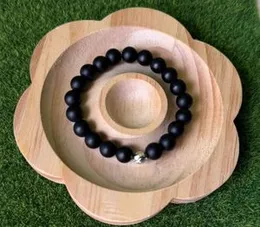 Black Natural Stone Bead Bracelet for Boys Casual Fashion Wristband, Premium Fashion Jewelry, Adjustable Beaded Wristband