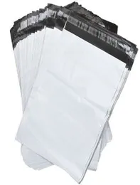 100 Pieces Medium 23cm x 33.5 + 5cm size Perfect Medium Poly Mailer White Flyers Bundle of Self-seal Adhesive bags Storage Bags Plastic Poly Envelope