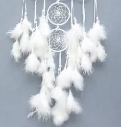Mehruna Dream Catchers Wall Hangings Feather Wind Chimes for Car Bedroom Handmade Wall DÃ©cor & Home Decorative Items|White