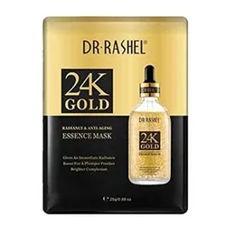 Dr.Rashel 24K Gold Radiance & Anti-Aging Essence Mask â 5pcs | Hydrating & Firming Face Mask