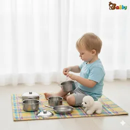 Mini Realistic Stainless Steel Kitchen Toy