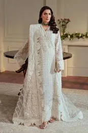Ivory Luxe Embroidered Pakistani Salwar Suit