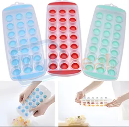 Silicone Ice Cube Tray with Lid â 21 Cubes