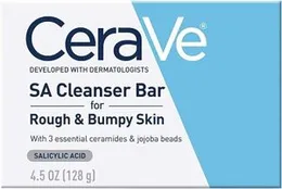 CeraVe SA Cleanser Bar for Rough & Bumpy Skin 128g