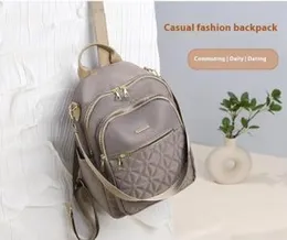 High-Quality Women's Nylon Backpack - Large Capacity Urban Casual Student Bag with Zipper