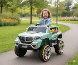 BMW Motorsport Licensed Kids Electric Ride-On Jeep â Mint Green