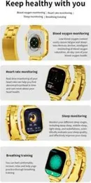 APPLE Logo Gold Ultra Smart Watch Series 8 Bluetooth Call Wireless Charger Sport Smartwatch True Screw Smart Watches Men Women G9 / S9 / T800 / T9