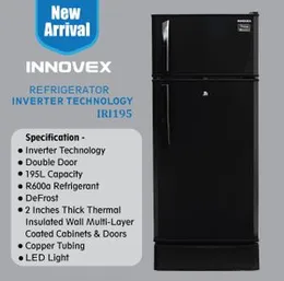 Innovex Refrigerator IRI195 Inverter Technology - 2024 New -10 years warrnty