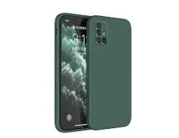 SAMSUNG GALAXY A51 Soft matte liquid silicone Case Green Back Cover for Samsung galaxy A51