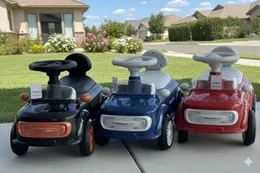 Toyota Style Kids Ride-On Push Car â Steering Wheel, Realistic Front Grille & Color Variants