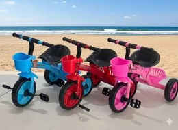 Kids Tricycle | Baby Plastic Tricycle 617-DT  Ride-On Toy for Toddlers | Indoor & Outdoor Use