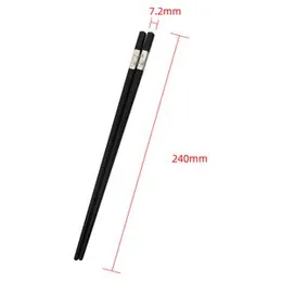 5 Pairs Alloy Chopsticks - Reusable Fiberglass Alloy Non Slip Japanese Chinese Korean Chop Sticks Pack