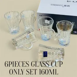 160ml 6pcs Glass Cup Set