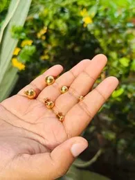 Gold Plated Beautiful DOT Design Stud Earrings for Women & Girls