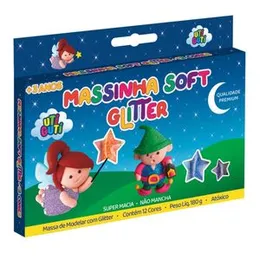 MASSINHA glitter Clay 12 Colours