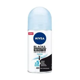 NIVEA Black & White Invisible Fresh Deodorant â Long-Lasting Protection, 50ml