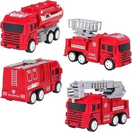 Fire truck with Fire rescue 4pcs full set