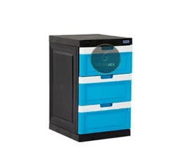 Piyestra Daxer 3 Drawer Plastic Cupboard