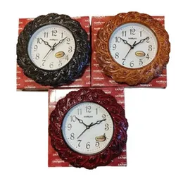 Saikon Wall Clock SK-10-06 Round Quartz Analog Large Numbers Plastic Battery Stylish