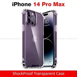 iPhone 14 Pro Max Transparent Shockproof Clear Bumper ThickBallon Case - Clear TPU Bumper Case For iPhone 14 Pro Max Back Cover Premium Quality Anti S