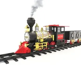 Classic Train Set Toy with Smoke