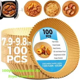 100-piece set of disposable air fryer paper liners