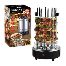 Sokany Kebab Maker 1000W Electric Grill Kebab Maker with Stainless Steel Skewers – SK-6111