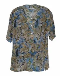 Womenâs Bangkok Green Tiered Blouse | Short Sleeve Solid Western Top â Free Size (003)