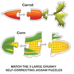 Toykraft 3 Piece Puzzle for Kids 1-3 Years | Toddler Puzzles, Educational Jigsaw Puzzle | Toys for 3-Year-Olds | My First Vegetable Puzzles | Best Puz