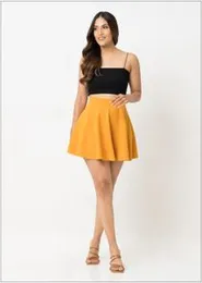 High waisted skater skirt