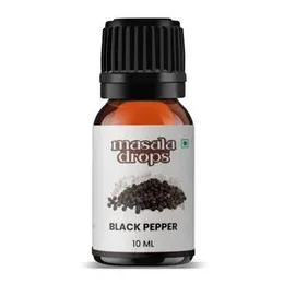Masala Drops Aromatic Black Pepper - 10 ML | Pure & Natural | For Cooking, Marination, Seasoning, Baking, Kadha, Herbal Juices and Salads (Pack of