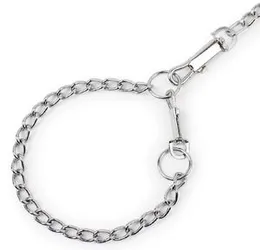 Dog Steel Necklace Chain with Lock Dog Training Choke Collar Adjustable Stainless Steel Chain Slip Collar Best for Puppys Dogs Steel Choker Chain