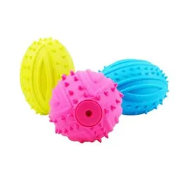 Dog Toy Ball Tooth Cleaning Molar Bite Chewing Training Interactive Toys Pet Dog Training Rugby Ball