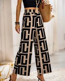 SHEIN LUNE Geometric Patters Trousers Size - XL