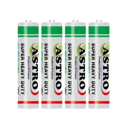 Astro Battery Card Pack UM4-AAA 1.5V Alkaline R03 - Long Lasting High Drain Power for Remotes Wireless Mouse Toys Clocks Keyboards