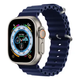 Ocean Silicone Strap / T800 T900 Ultra Watch Band For Smart Watches 42mm / 44mm / 45mm / 49mm Apple Watch Series (Blue)