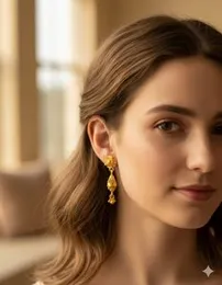 Gold Earrings for Women â Traditional & Modern Designs