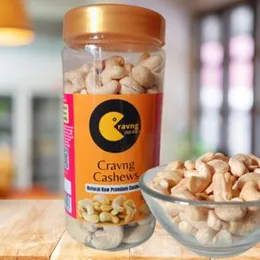 Cravng Premium Cashews (Premium Raw Cashews, 200g) FROM INDIA(SAM)