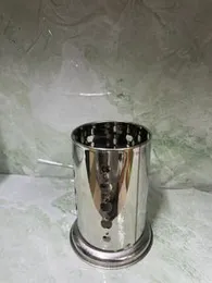 Stainless Steel Spoon Stand Round |Silver Spoon Holder for Kitchen Counter (Durable & Long-Lasting)