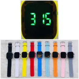 New Upgrade LED Ultra Mirror Table men's Watch Fashion Sport men's, womens, Kids boys & Girls Wrist Watches Silicone Strap