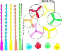 Pull rope flying saucers twist twisty dragonfly toys flying disc toys 1pc