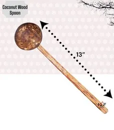 2pcs set of Oil Spoon/ Coconut Shell spoon / Cooking spoon