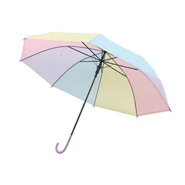 Kids Multicolor Rainbow Umbrella Bright & Fun Rain Protection, Lightweight & Durable Design, Safe & Easy Open for Children