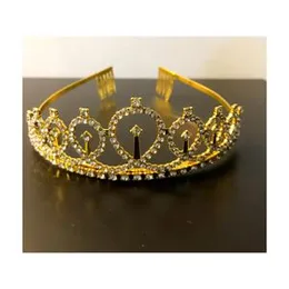 Elegant Princess Crown Tiara for Women Girls - Bride to Be Tiara, Women Bridal Wedding, Prom, Birthday, Cosplay, Halloween Hair Accessories - Gold, Ro