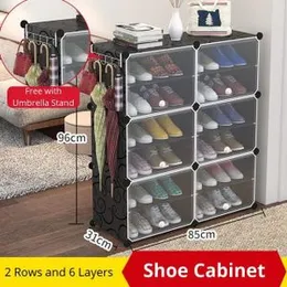 2 Way 6 Layer Shoe Rack